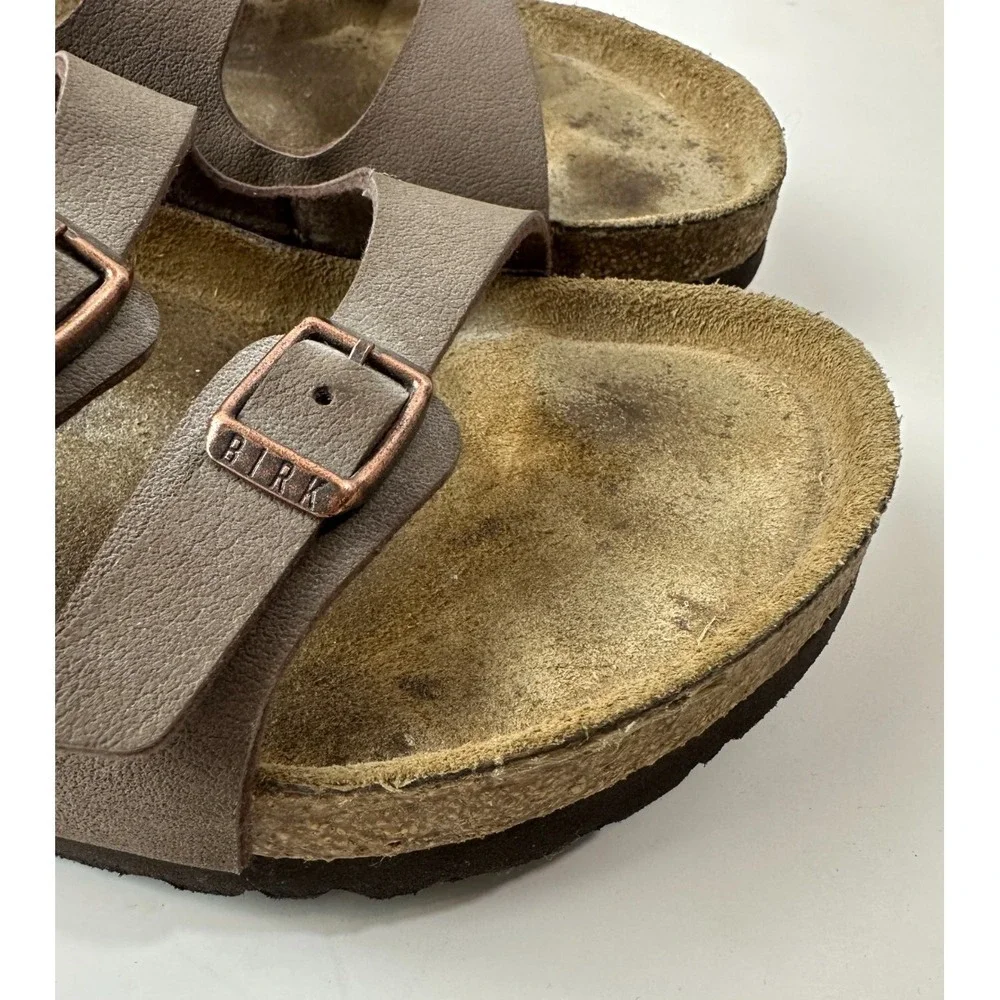 Birkenstock Florida 3 Strap Soft Footbed Sandals Brown Women's Size 40 US 9 M7 - Picture 12 of 16